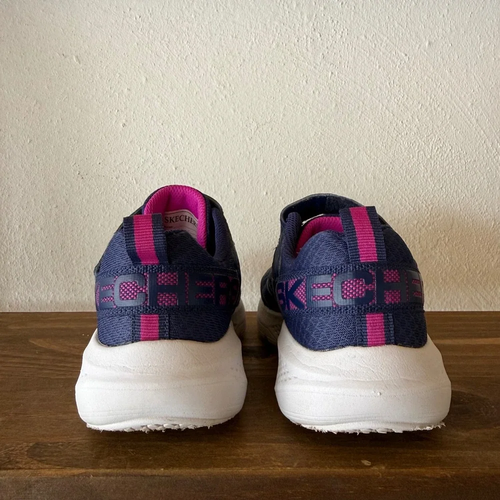 Skechers GOrun Elevate Sporty Spectacular Navy Hook & Loop Sneakers Kids 13.5